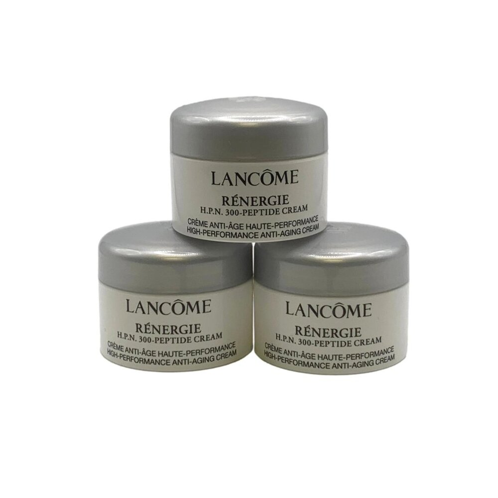 3X Lancome Renergie HPN 300 Peptide Cream 0.16oz 5ml/each Travel